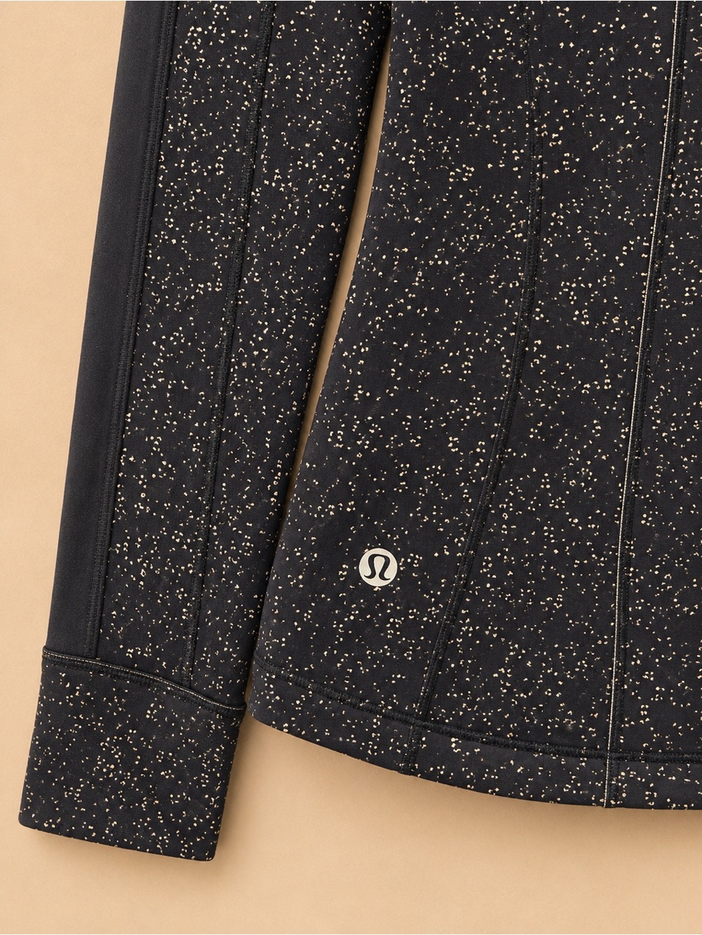 lululemon athletica Black Speckled Half-Zip Varsity Jacket - Picture 3 of 3